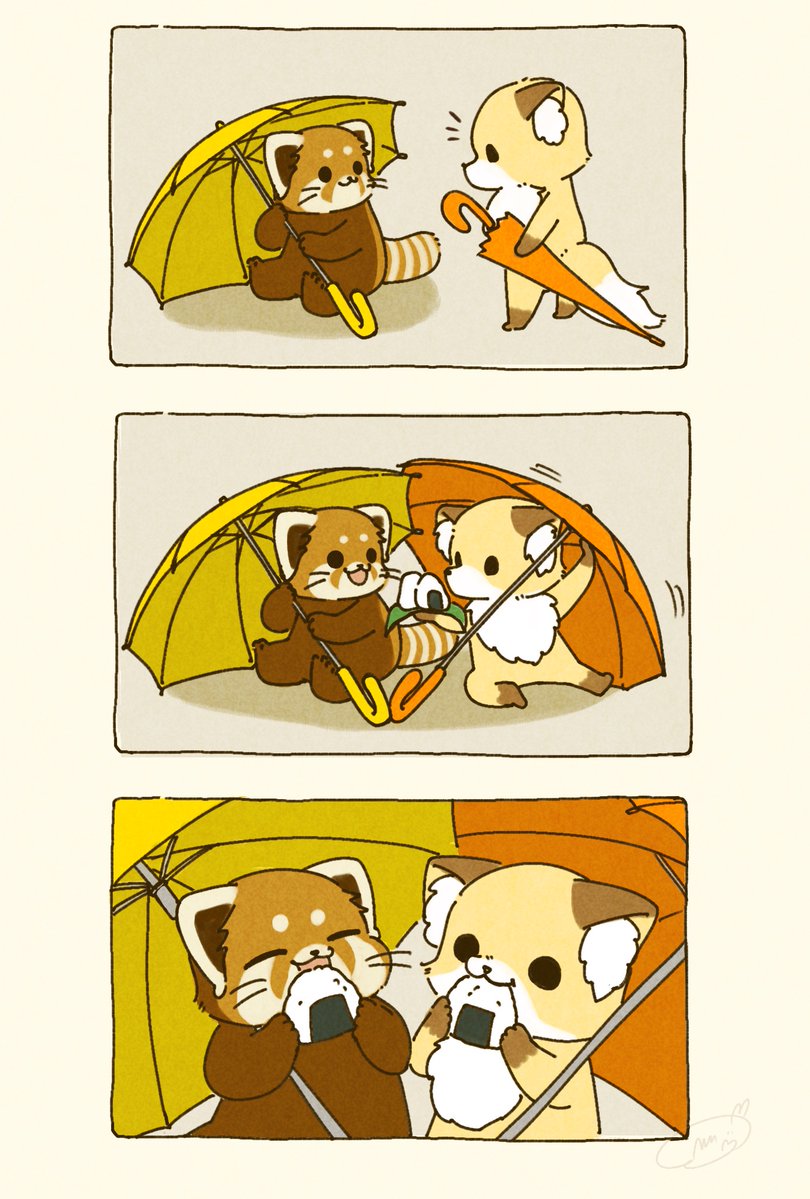 shi_nominmin's tweet photo. ☂️⛺️🍙 https://t.co/N6scIw8gOG