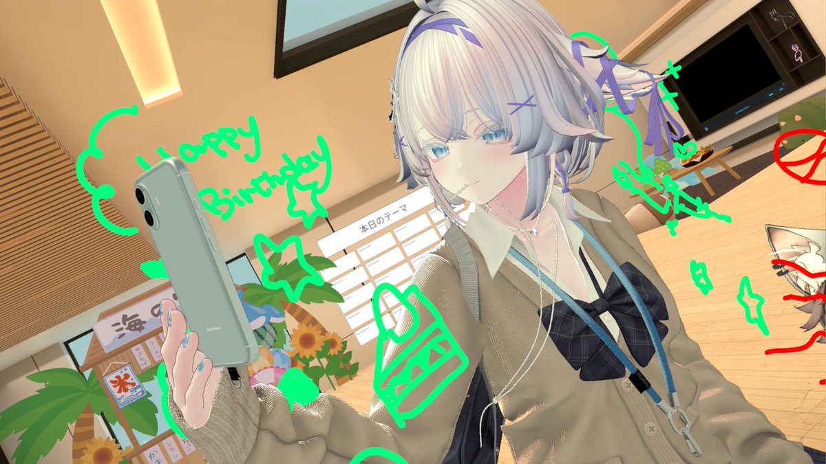 haruru916_vrc's tweet photo. 昨日（9/16）で29歳になりました。
お祝いメッセージとプレゼント本当にありがとうございます(*´︶`)
ちょっとリアルでもバタバタしていてなかなかぶいちゃにIN出来なかったのですが、とても良い誕生日でした✨
最後の20代は思いっきり楽しもうと思います。
これからもよろしくお願いします(* 'ᵕ' ) https://t.co/GFKRgVW2LR