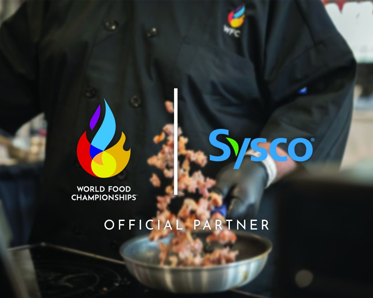 WorldFoodChamp's tweet photo. 🔥WFC is proud to welcome Sysco as an Official Platform Partner of #WFC2026 and the exclusive partner in the Foodservice segment!

Sysco will be bringing its people, products &amp; culinary expertise to the heart of the action in Indy on October 15-18!!  #FoodSport #Chef #Partnership https://t.co/n9Gj4jGrBZ