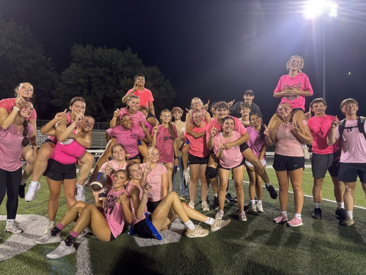 MHSBluejacketAD's tweet photo. The 2026 Homecoming week Powderpuff football champions were the Seniors. They defeated the Juniors 14-7 with a late game touchdown. Congratulations to them #MitchellPride #GoJackets https://t.co/gClWfKeQxU
