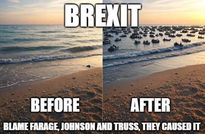 Nigel60007's tweet photo. @dontbrexitfixit @andyburnham @Nigel_Farage Yes #Fagash @Nigel_Farage you caused the boats and mass immigration https://t.co/q8Jc4OorTV