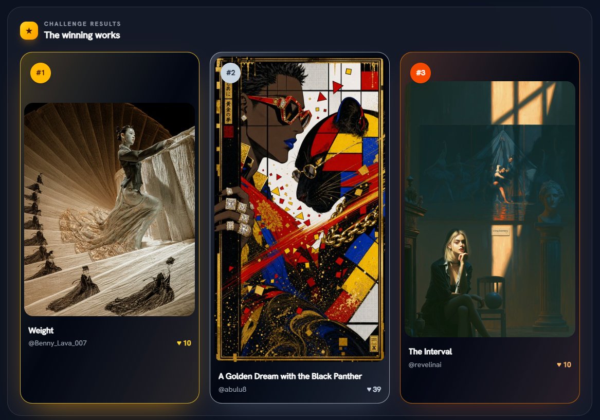 imagebreak_com's tweet photo. 🔷 The “Living Geometry” gallery has been updated.

Our three winning artworks are now highlighted on the ImageBreak Challenge page. 🏆

🥇 1st Place — @Benny_Lava_007
🥈 2nd Place — @abulu8
🥉 3rd Place — @revelinai 

Thank you again to everyone who took part in this challenge.
The level of participation, the variety of approaches, and the return of so many familiar artists made this edition especially meaningful to us.

A friendly reminder to our winners: if you haven’t done so yet, please create your ImageBreak account and send us a private message here on X with the email address linked to your account.

That will allow us to add your prize credits to the correct account. ❤️

Take a moment to revisit the winning works and explore the full selection here:

👉 https://t.co/Pw6WRBTH6e

And once again, congratulations to our winners.

#ImageBreak
