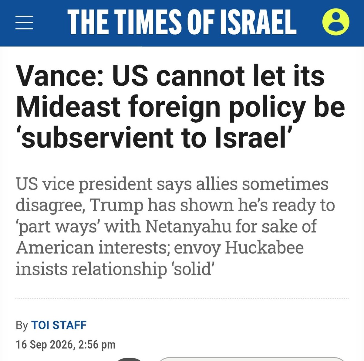 Glenn_Diesen's tweet photo. After Gaza, the US defeat in Iran, and growing US economic problems, the collapse in public perceptions of Israel begins to impact political discourse at the highest level. https://t.co/Yw0oRwPLBY