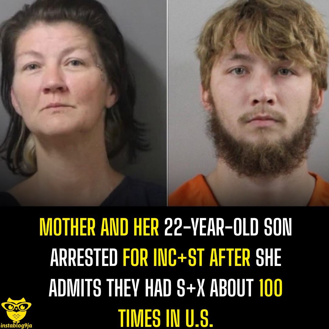 instablog9ja's tweet photo. Mother And Her 22-Year-Old Son Arrested For Inc+st After She Admits They Had S+x About 100 Times In U.S

A 46-year-old Florida woman, Christina Clemens, and her 22-year-old son, Shane Clemens, have been arrested and charged with inc+st after deputies investigating a domestic incident involving the pair reportedly uncovered a s+xual relationship between them.

Christina, of Lakeland, southwest of Orlando, had called for help, claiming that Shane hit her during the domestic dispute. Polk County Sheriff Grady Judd said Shane was arrested after deputies responded.

According to Judd, Shane became angry after his mother called deputies and had him arrested. He then reportedly told deputies that he and Christina had been having a s+xual relationship since he was 18.

Detectives subsequently asked Christina whether she had been having s+x with her son since he turned 18. According to Judd, she responded, “only about 100 times.”

Detectives then spoke with Christina’s husband and asked whether they were happily married and living together. The husband, who was not identified, said he had no idea that his wife and son were having s+x, but said he had found it suspicious that they would go into the master bedroom and lock the door.

Christina and Shane were both charged with inc+st, while Christina was additionally charged with ad¥ltery.