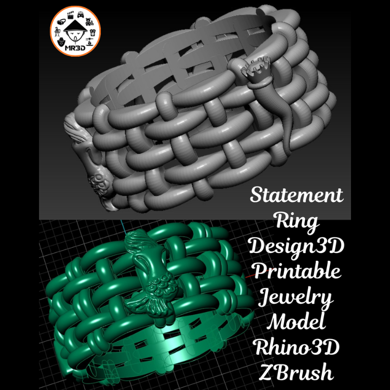mr3d_store's tweet photo. Statement Ring Design 3D Printable Jewelry Model Rhino3D ZBrush โค๏ธ
#StatementRing #RingDesign #JewelryDesign #3DRing #CADJewelry #JewelryDesigner #DigitalSculpting #MR3Dstore #MR3D
https://t.co/DNrUS9IcSn
All 3D printable files are available.
๐ Contact us: +92 3233292381 https://t.co/FEpLd6Lwmw