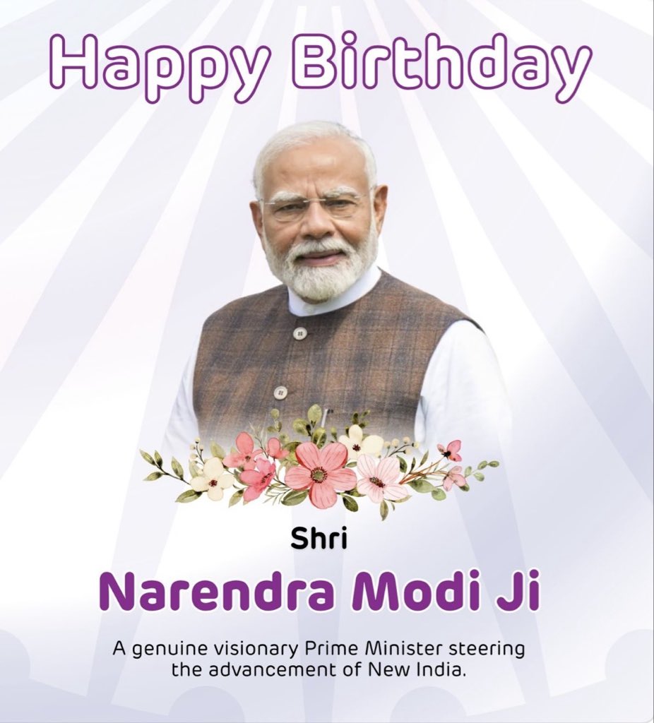 TRamPatel's tweet photo. Bharat 🇮🇳 that is called as the New India! 

Happy Birthday to the Prime Minister of India Mr. Narendra Modi Ji! 

You live thousands of years ahead and inspire many more generations! https://t.co/4mRXlZRqwI