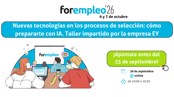 eaml_uc3m's tweet photo. 🎯 ¿Quieres que tu perfil destaque y dar el salto definitivo a tu futuro profesional?

En #Forempleo26 tenemos justo lo que buscas: talleres prácticos para darte las herramientas que necesitas antes de hablar con las empresas. https://t.co/HJVeHPkDGl