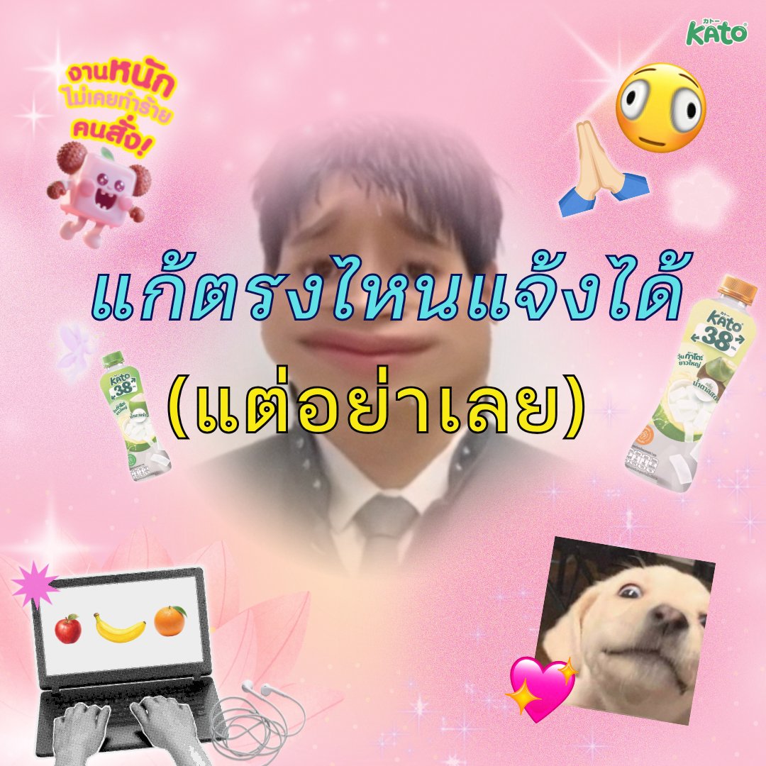 KatoFruitnFun's tweet photo. 🚨อุ้ย ตกใจหมด!
วันนี้คนอ่านกินกาโตะอะยังน้าา รายงานตัวด่วน😎💚

#กาโตะวุ้นหนึบฟินกับหยิ่นวอร์ #KATOXYinWar
#หยิ่นวอร์ #มีม #Genz https://t.co/CEX5z1Qooc