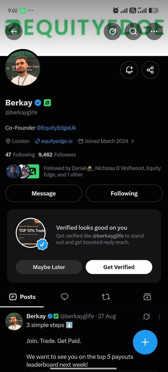 OnlyAshraff's tweet photo. @RoguePips_ @Danieltrades @berkayglife @EquityEdgeUK @buildwithbenny @TeeXau @HerFXEdge Part 1 done https://t.co/ceziMMCTU8