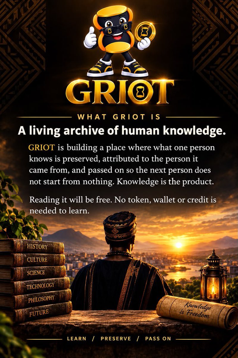 amoateng22601's tweet photo. Griot FL 
I stand for Griot 
@ekowreel 
@GRIOTNATIVE 
@masterbrain

CA is my visa 

0xa6e3eacdf8e6a1ea02052693838f3653fa3bffff https://t.co/ZqHfQgFDK3