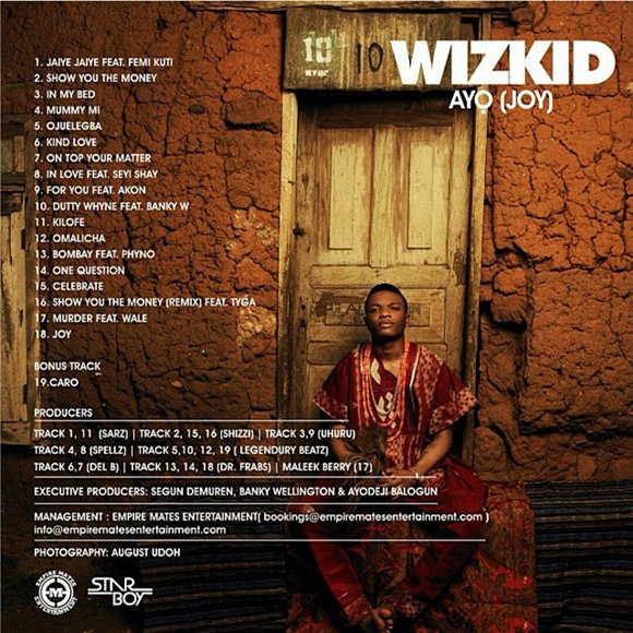 naijamusichq's tweet photo. On this Day, 12 Years Ago Wizkid released his self titled Sophomore Album "AYO" 💿💽

What's your Favorite track off  the Album ? https://t.co/hjDh7RCb4E