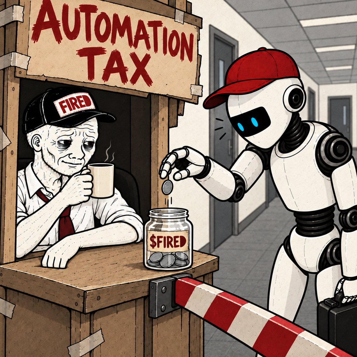 FiredSeverance's tweet photo. Nice automation. There’s a tax for that. https://t.co/pCO3nb6eZE