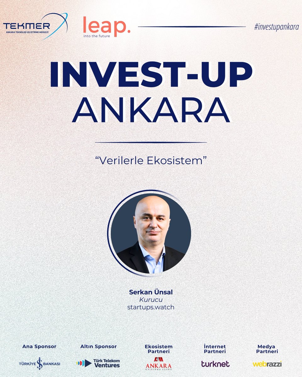 AnkaraTekmer's tweet photo. Savunma sanayiinde yeni kabiliyetlerden dijital güç dengelerine, girişimcilik ekosisteminde medya ve yatırımın rolüne uzanan dört farklı oturumda alanında deneyimli isimler görüşlerini paylaşacak. 

⏰ 14.15–21.00
📍 Ankara TEKMER 

#InvestUpAnkara https://t.co/wEEYk6ddQY