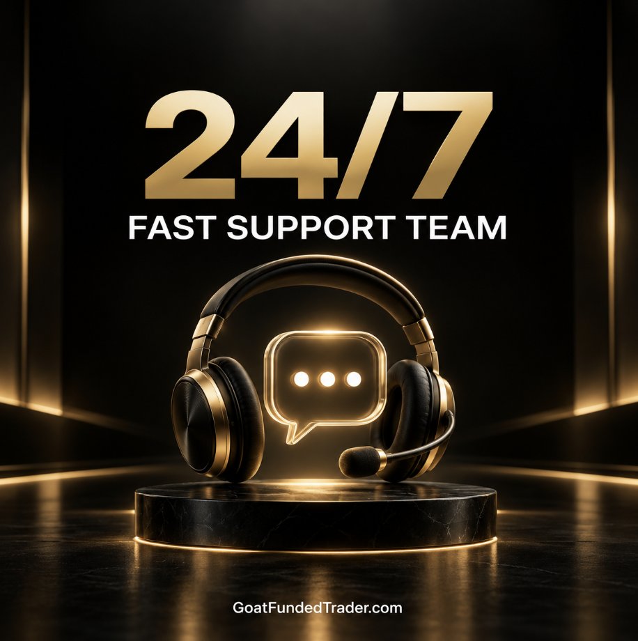 GoatFunded's tweet photo. 24/7 support means exactly that.

Whatever you need, whenever you need it, our GFT Support Team is here to help.

Trade. Ask. Get support. 

https://t.co/AKF8ZJt3s1 https://t.co/ZU9oU2IOSO