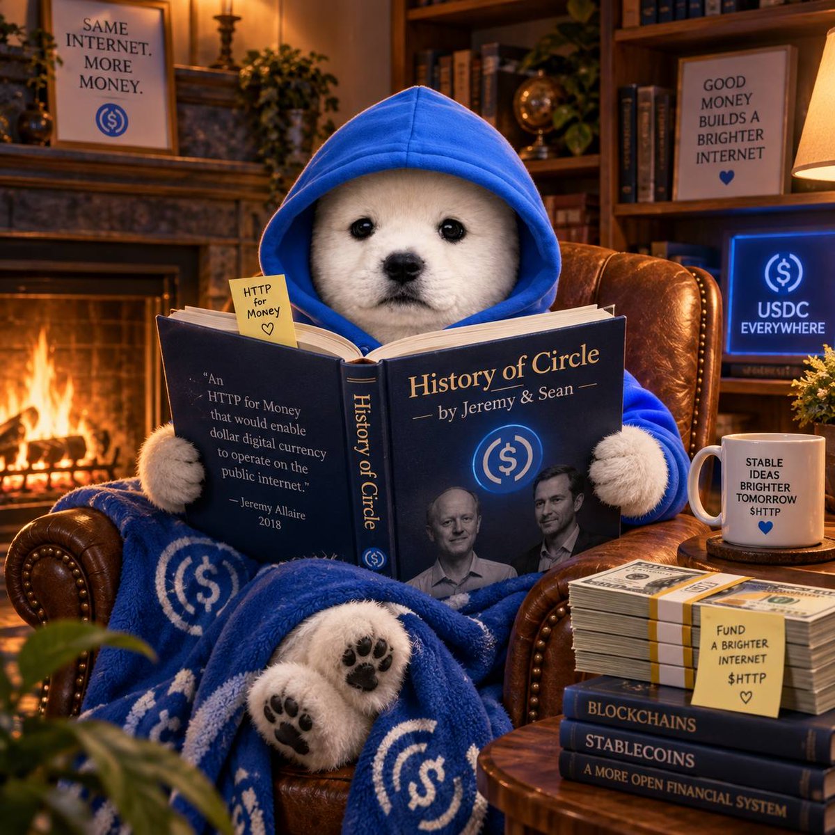 httpformoneyARC's tweet photo. Before @USDC.
Before @arc.
There was an idea.

In 2013, my creators @jerallaire & @psneville imagined “HTTP for Money” money moving across the internet as freely as information.

That idea became @Circle.

I’m just a good boy watching the vision come full circle. 🐶💙

0xcb2df9b431fe7c19ee7f0d62d487b0121abdd075