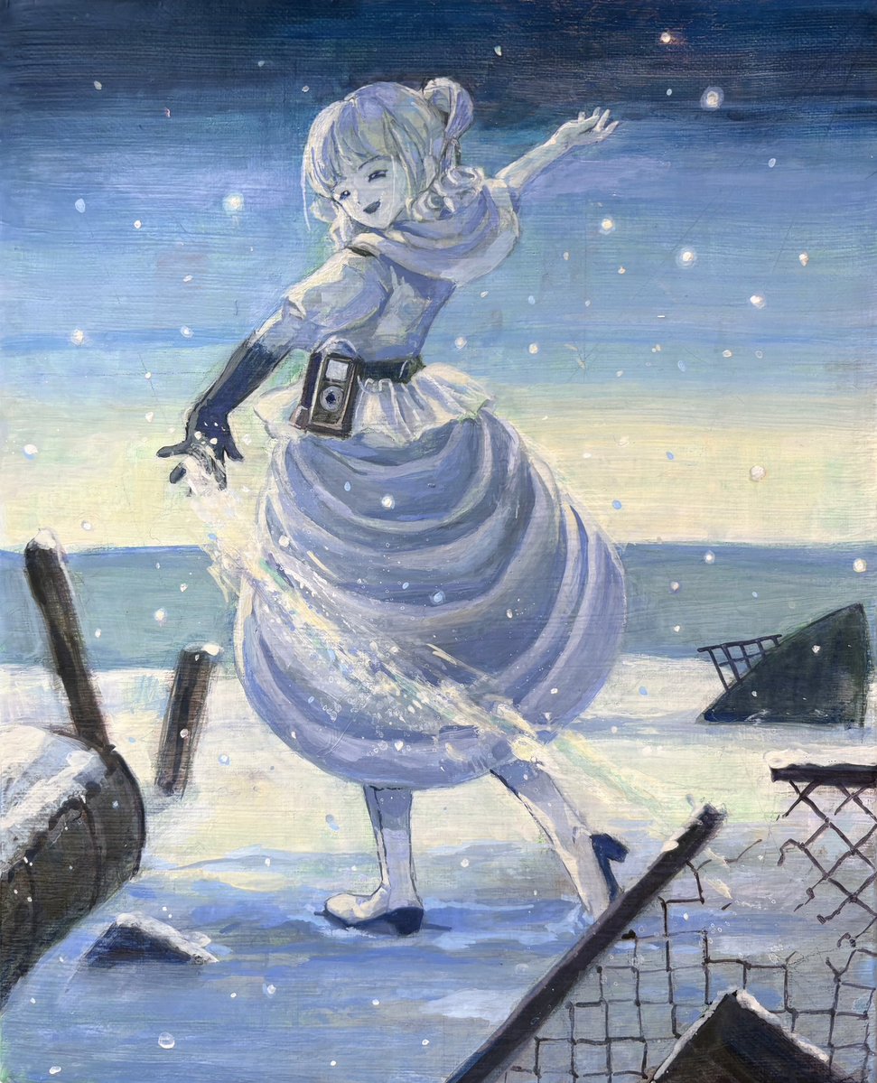 AzukiK_illust's tweet photo. ダイヤモンドダスト❄️ https://t.co/MspewRjfo8