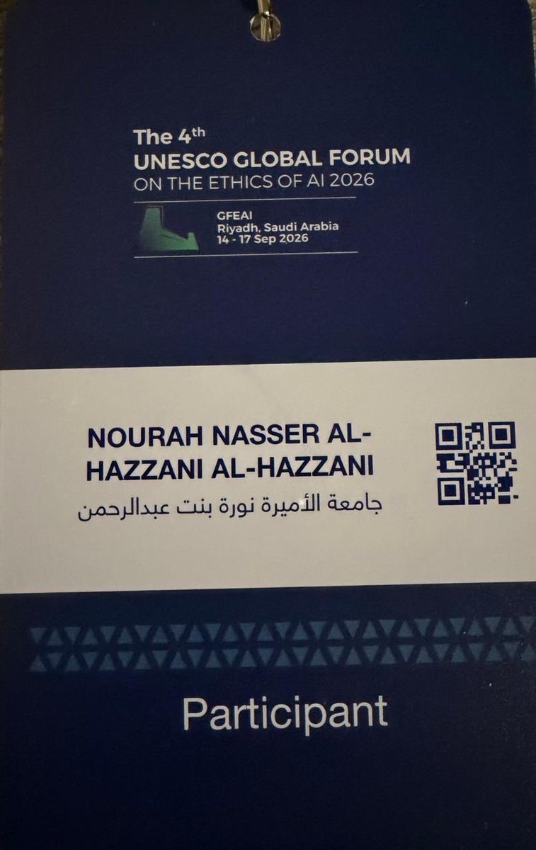 prof_nalhazzani's tweet photo. #أخلاقيات_الذكاء_الاصطناعي #حوكمة_الذكاء_الاصطناعي #إدارة_المعرفة #الذكاء_الاصطناعي #UNESCO #AI_Ethics #AI_Governance #Knowledge_Management https://t.co/JEZBwTXffm