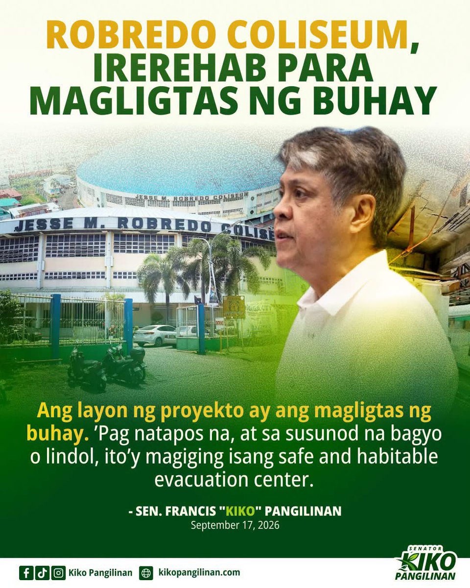 jesusfalcis's tweet photo. ❌ Egay Erice: “Bakit nagbigay ng ₱500 Million sa stadium sa Naga? Ano ang batayan?”

✅ Sen. Kiko Pangilinan: “Ang Robredo Coliseum ay magiging safe at habitable evacuation center.”

⚠️ EGAY ERICE wag mong idamay si Leni Robredo sa pulitika mo.

KADIRI KA!

🤮 https://t.co/V2Bw2ROFh5