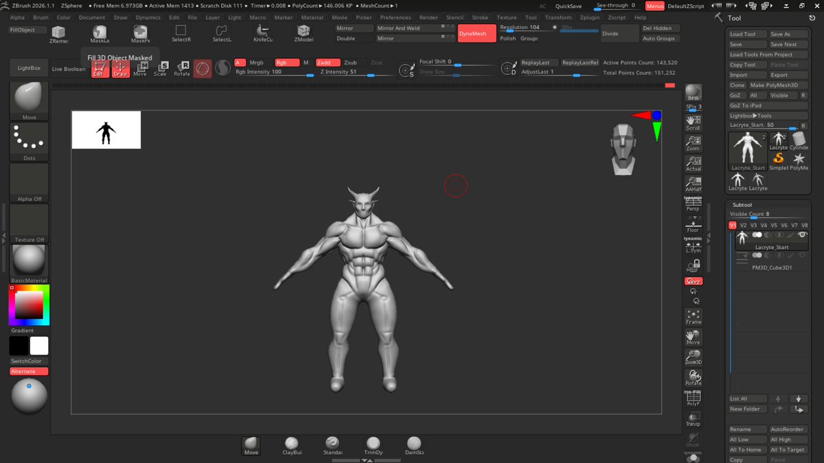 NikoTaurum's tweet photo. Day 2: Making of muscles

Made a torso with arms

Suppose tomorrow I'll do hands

#3d https://t.co/gKF4Kp5Rkm