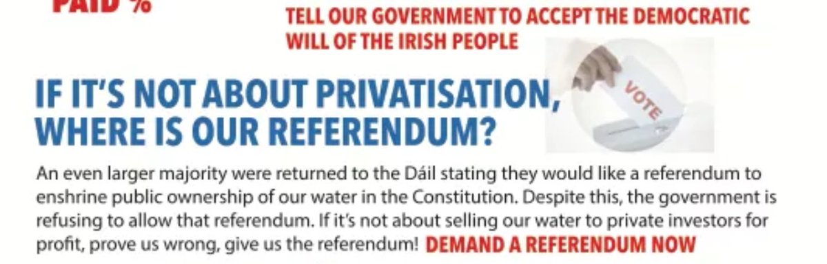 caulmick's tweet photo. #OnthisDay 2016
We marched in huge numbers from three directions to meet together demanding our #Right2Water.
Can you imagine the water bills we would be facing today if we had let them ? #IrishWater #not1pipe
** https://t.co/iDYjrrAmLm