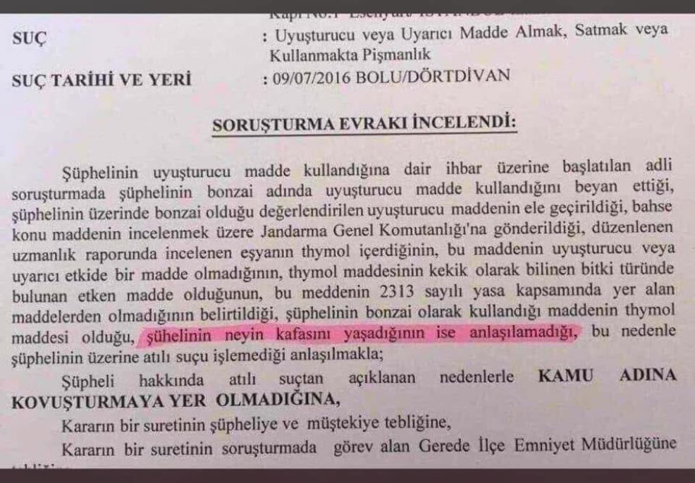 kenankocer_'s tweet photo. “Eğer bu ‘karar’ doğruysa…” denecek 😁türden bir vizyon bu.
Uyuşturucu diye satın aldığı kekiki içen şüpheli hakkında verilen KYOK’nda geçen gerekçe: “şüphelinin neyin kafasını yaşadığı ise anlaşılamadığı”🤔
“Tın tın tın halımız budur, kınamayın kârımız budur” https://t.co/ET7nEh6DLc