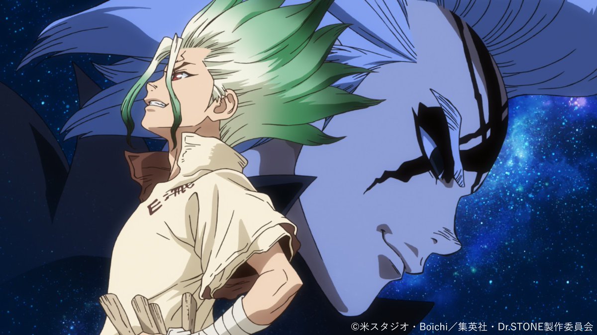 DrSTONE_exh's tweet photo. ━━━━━━━━━━━━━━━━ 🚀
TVアニメ「Dr.STONE」展 開催記念
        ストーリーを振り返り!!
🧪━━━━━━━━━━━━━━━

🧪第４期６話 「SCIENCE IS ELEGANT」🧪
ゼノ軍に対抗すべく、ペルセウス号の「空母大改造計画」をスタートさせた千空たち。早速、船の突貫工事を進めつつ、敵のリーダー・ゼノの身柄を拘束する為の特殊部隊を結成、司たちが敵陣へと向かう。一方、ゼノからDr.大樹の暗殺を任された、総司令官・スタンリーは、ルーナをスパイとしてペルセウス号へと送り込む。そこで、ルーナがこぼした情報から、千空とゼノの驚きの関係が判明する！

「Dr.ゼノは 俺の始まりの ロケット作りの 科学の師匠にあたる男だ――」

🗨️この話数で好きなシーンは？
コメントや引用リポストで教えてください🪨

TVアニメ「Dr.STONE」展は2026年12月より東京で開催予定✨
#DrSTONE