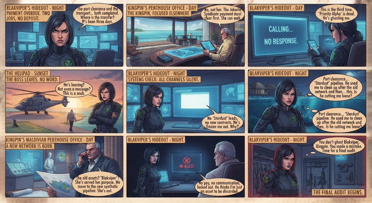 Ride24Seven's tweet photo. Blakviper story board 13 to 14 https://t.co/9HvtkfN1Pl