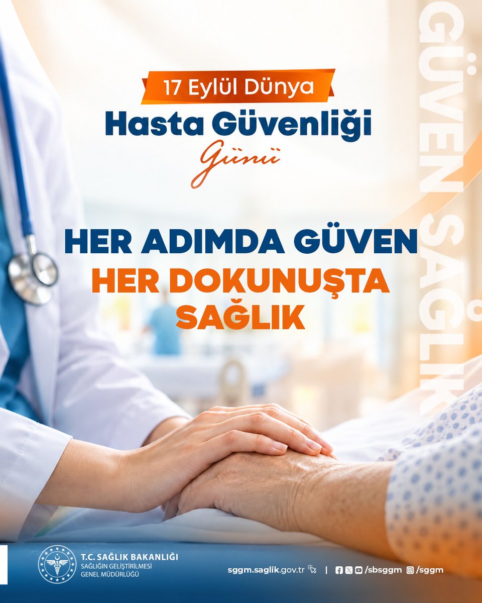 sbsggm's tweet photo. Güvenli Bakım, Sağlıklı Hayat

#SağlıklıTürkiyeYüzyılı
#SağlığıGeliştirenTürkiye
#DünyaHastaGüvenliğiGünü https://t.co/kgbbbkOaLN