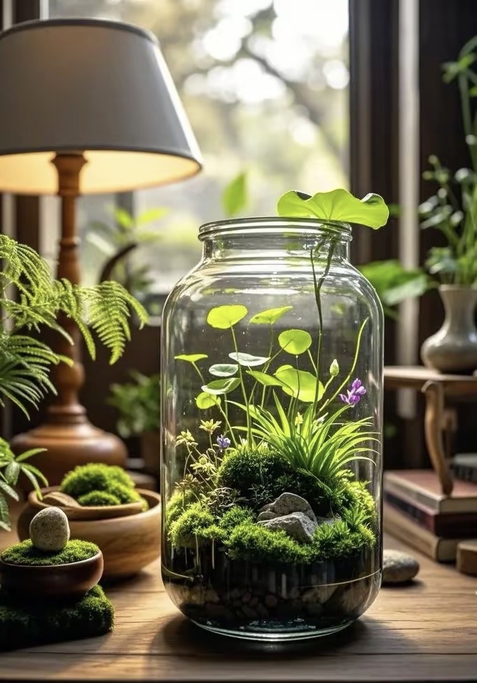 aislw973355's tweet photo. [Turn an old mason jar into a cute plant pot! No fancy tools needed—just paint, soil and your favorite succulent. Upcycling at its finest. ]， https://t.co/J8iHoDQE7N
