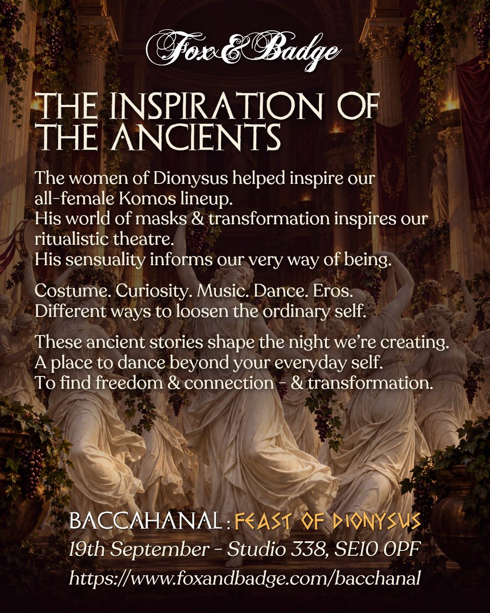 FoxandBadge's tweet photo. Costume. Curiosity. Music. Dance. Eros.
Ancient stories stirring something very alive in us.

Come find the wildness in yourself, with room to be tender too.
The freedom to explore grows from the care we give each other. https://t.co/ofbkP92neh