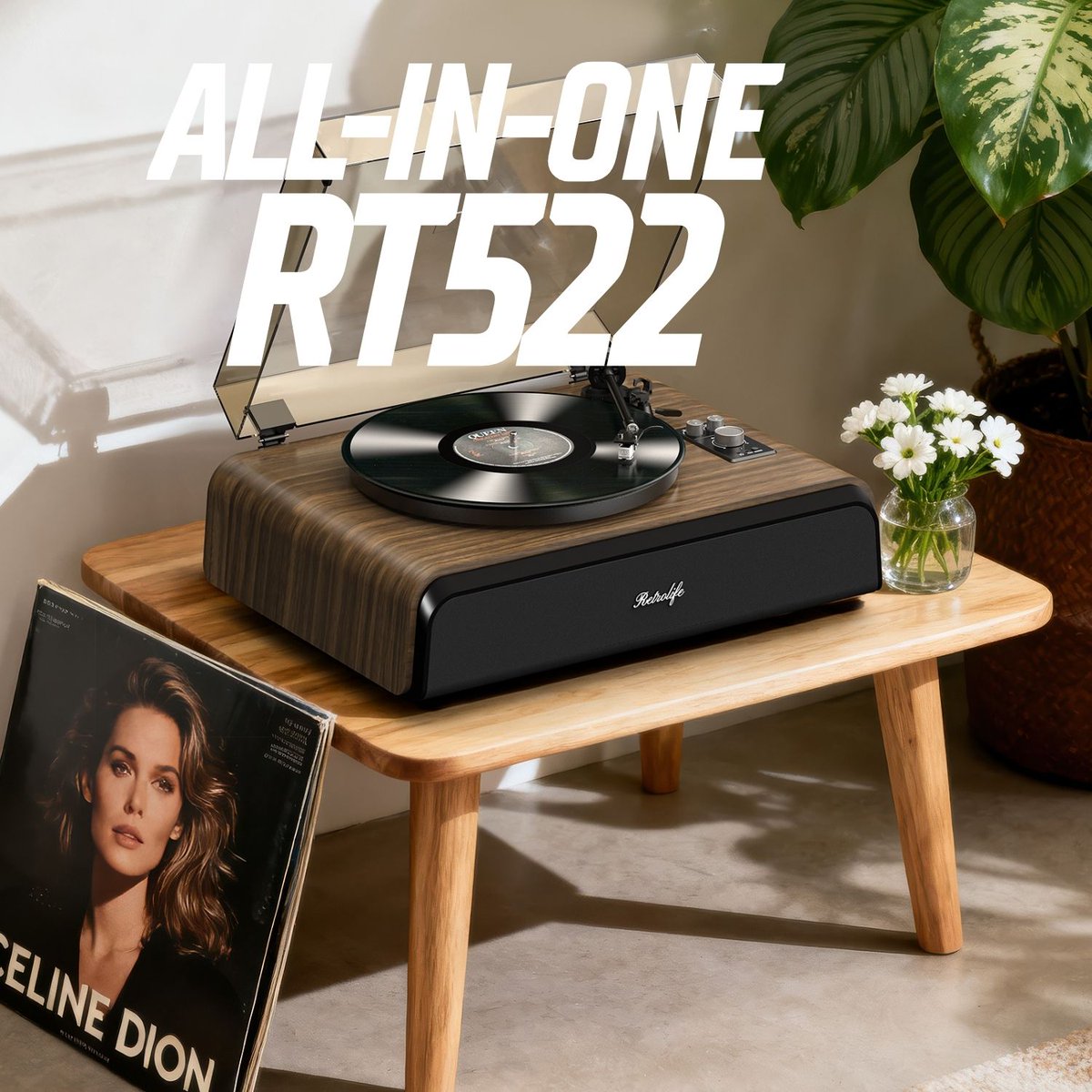 RetrolifeP's tweet photo. Retrolife all-in-one record players combine a quality turntable, built-in stereo speakers, and an Audio-Technica ATN3600L MM cartridge for a rich vinyl experience. https://t.co/yIk5nCrBRA