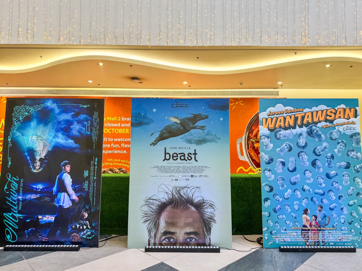AranetaCity's tweet photo. Want to see the artists and filmmakers behind this year’s Puregold CinePanalo? 💚🎬✨

Catch Ian Pangilinan, Khalil Ramos, Xyriel Manabat, Sassa Gurl, JK Labajo, and so much more at the Puregold CinePanalo Media Con happening here at📍Quantum Skyview, UGB, Gateway Mall 2! https://t.co/gA2EQ0wapQ