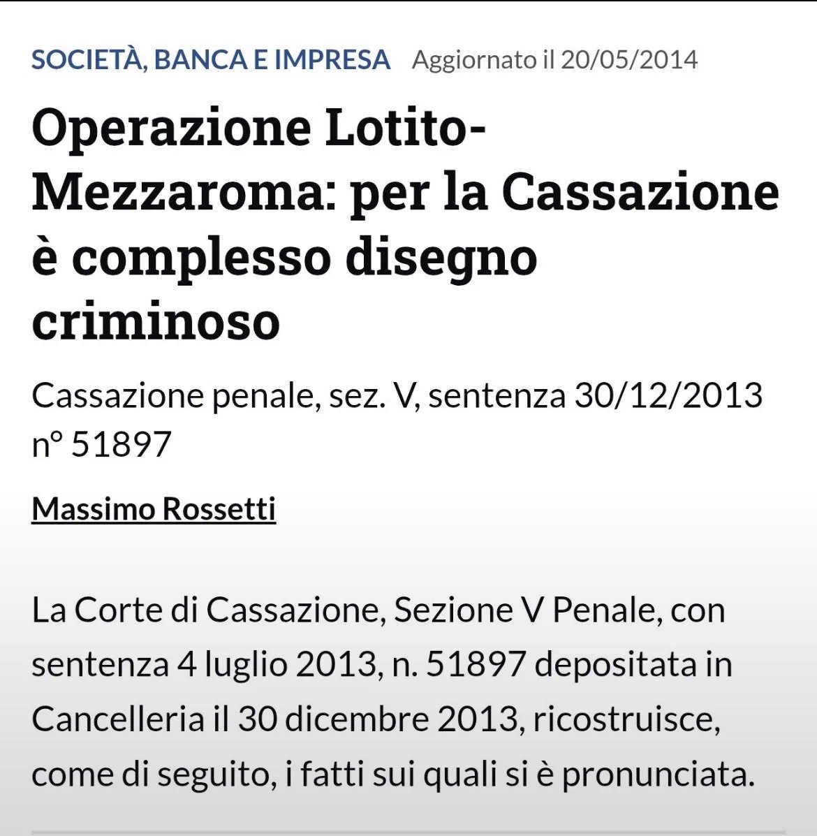 1962Greco's tweet photo. "COMPLESSO DISEGNO CRIMINOSO". Così i giudici di Cassazione, confermando la tesi dei giudici di 1° grado e Appello di Milano, hanno definito l'attività svolta tra il 2005 e il 2006 da Lotito per mettere le mani sulla maggioranza e blindare la sua posizione alla guida della Lazio. https://t.co/pDCvF3bhsW