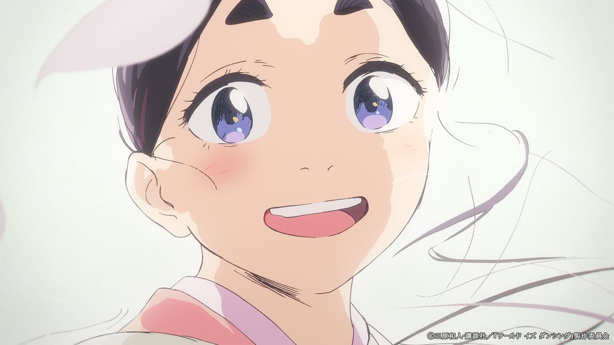 wid_anime's tweet photo. ￣￣￣￣￣￣
　　　留〆　『能』
　　　　　＿＿＿＿＿＿

TVアニメ『#ワールドイズダンシング』
最終話ご視聴ありがとうございました🪭

▷金曜22時～各配信プラットフォームで順次配信開始
▷BD第1巻12月23日(水)発売・予約受付中 https://t.co/2KKnenNqTR