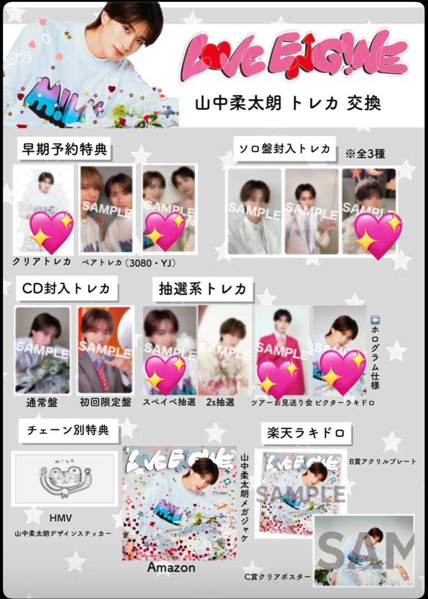 mi_yu678's tweet photo. M!LK LOVE ENG!NE トレカ 交換

譲）画像1枚目
求）画像2枚目　💖山中

都内手渡し、又は郵送にて交換可能です
お心当たりのある方はお声がけください❣️ https://t.co/zn4s4MEIjw