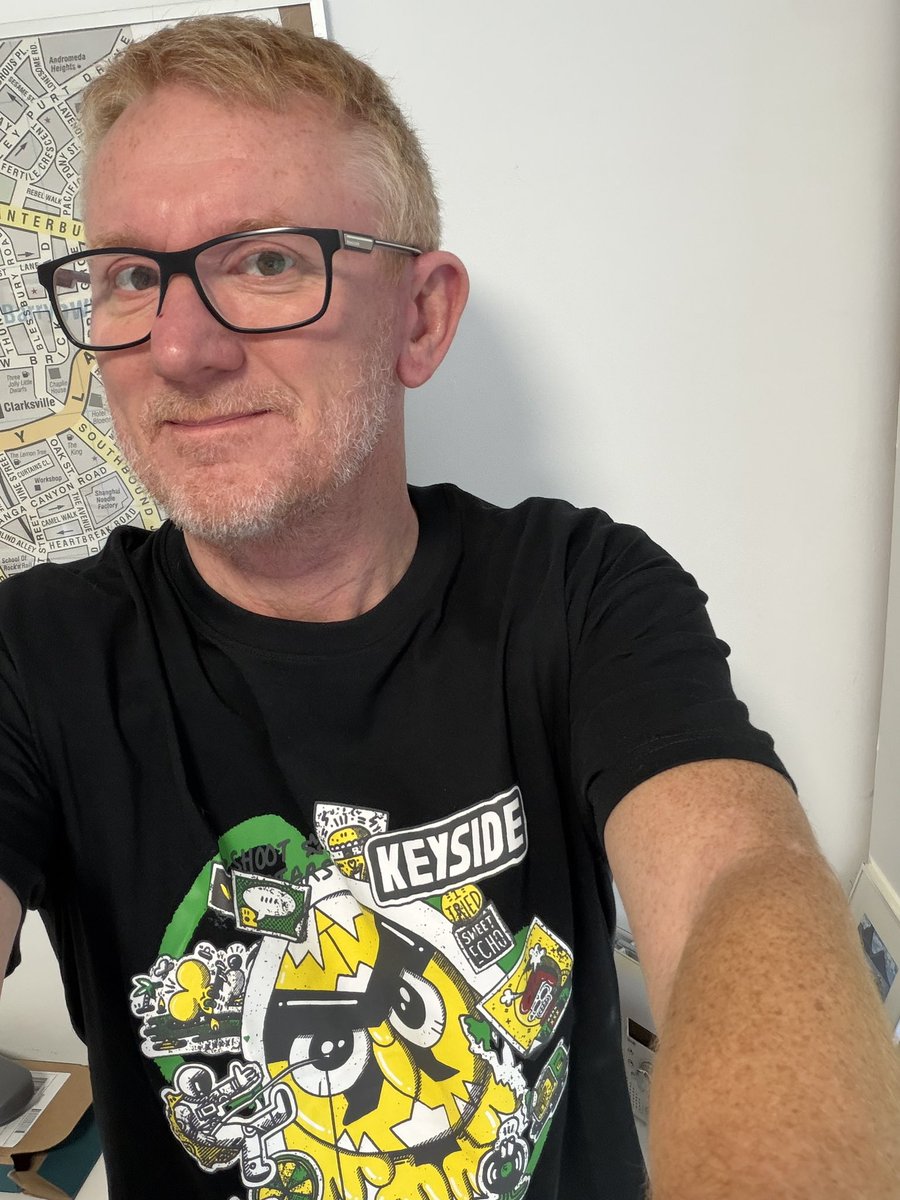 BruceMartin's tweet photo. @BBC6Music Hi 👋 @keysideliv please! #tshirtday https://t.co/sk1Yvj5aep