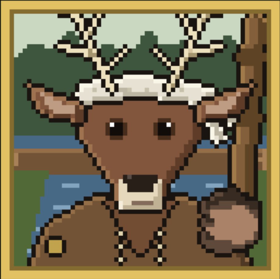 merrymenloot's tweet photo. Legend 2/16: Little John.

A red deer with a bandage and a great oak staff. He met Robin on a narrow bridge, would not give way, and knocked him into the stream. Friends from that day.

A legend hides in every 1,024 Outlaws.

#nft #robinhoodchain #opensea #web3 #crypto #LOOT https://t.co/vI5E6ufbmZ