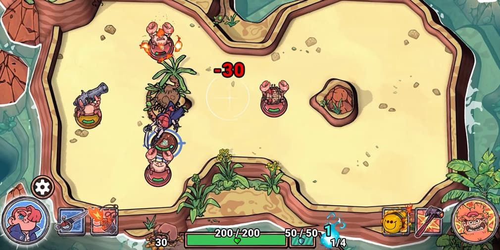 PocketGamer's tweet photo. Flick Shot Rogues has you sending your heroes flying to blast your way through foes, out now ⚠️ https://t.co/xxuMx0FfmE 

#flickshotrogues https://t.co/SF369Rvwvc