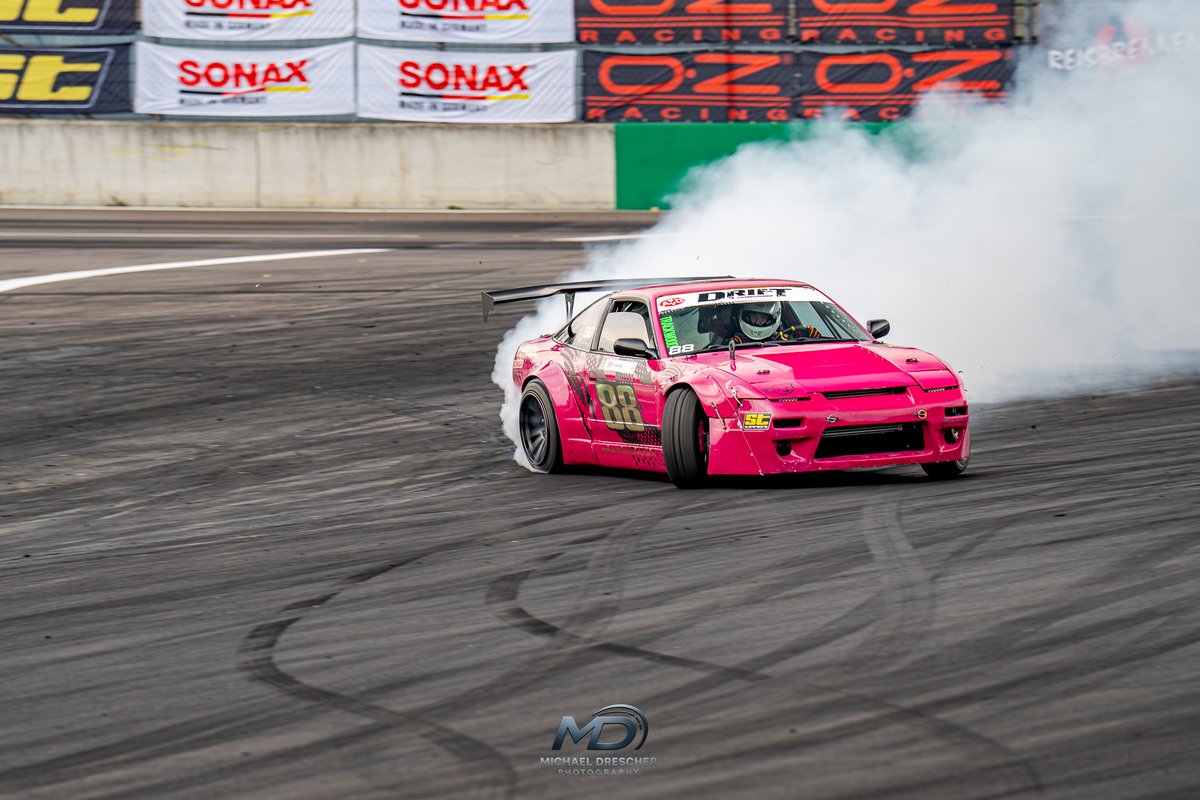 JaynaBicklein's tweet photo. DRIFT // REISBRENNEN 2026 
Full lock through the corner, smoke lingering over the track. In drift photography, timing is everything: car position, steering angle, smoke, track, and background must align. Capturing real moments for drivers, teams, https://t.co/tOpwoQWZiM