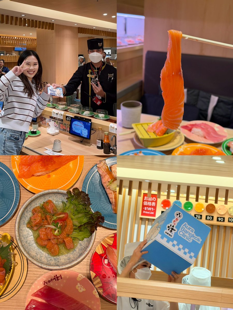 thunniefavs's tweet photo. ผู้โชคดีคนนั้นคือชั้นเองค่าาาา เย้ๆ🥳 เมื่อวานไปกิน Katsu Midori มา ไปแบบไม่รู้ด้วยนะว่าเค้ามี “ฉุบแลกสวย” กับออร่าอยู่ ไอ่เรามันก็อยากได้ Voucher ฟรีไง ก็เล่นซักหน่อยสรุปชนะเฉย ดวงดีไม่ไหว อิ่มด้วย ได้ทำสวยฟรีด้วย 🫶🏻 

#AuraXKatsuMidori 
#พุงอิ่มปลาหน้าอิ่มโบ https://t.co/DFNvtcHF1a
