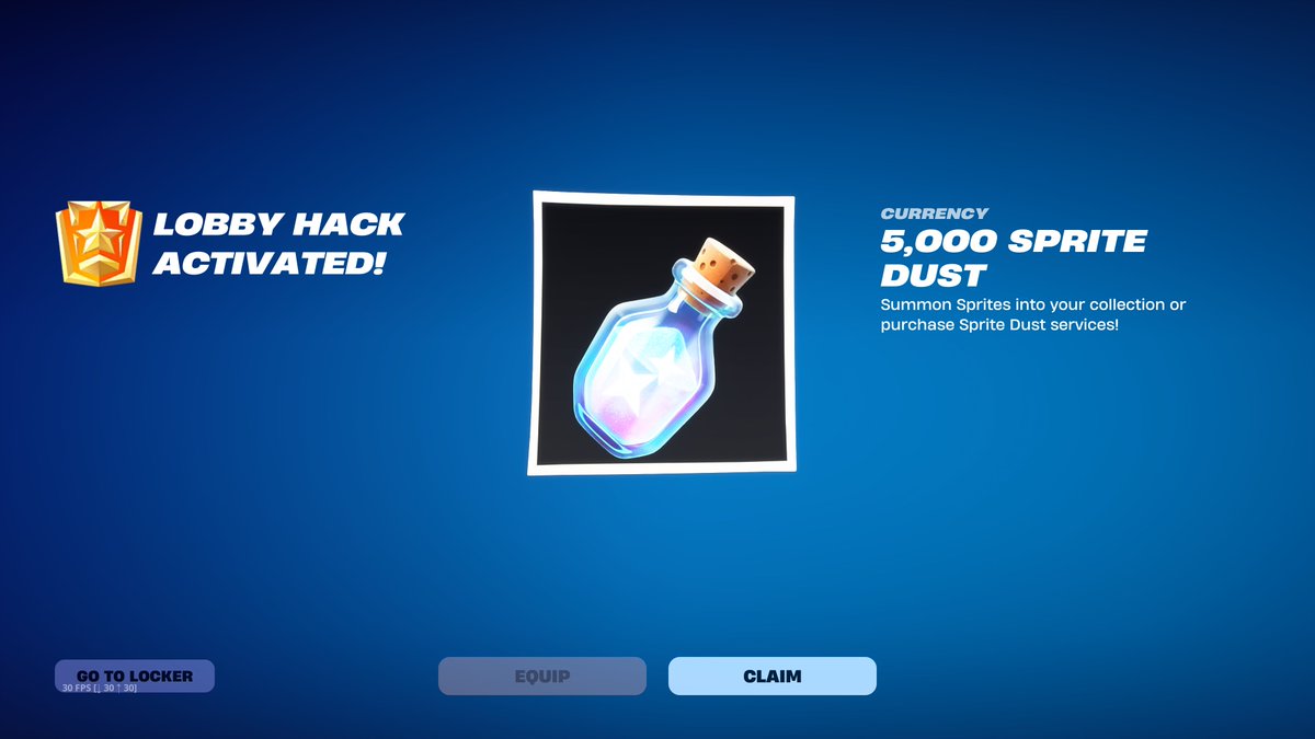 FireMonkey's tweet photo. The BLINKYINKYPINKYCLYDE Lobby Hack Gives 5,000 Sprite Dust https://t.co/RcWH4r8CEv