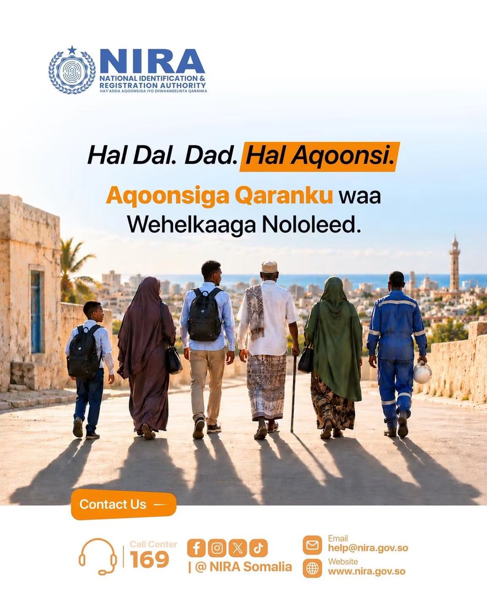 AliA68068's tweet photo. Hal Dal. Hal Dad. Hal Aqoonsi.
#IDDay #IdentityDay #MyIdentityMyShadow #IdentityMatters https://t.co/FhkfQhh373