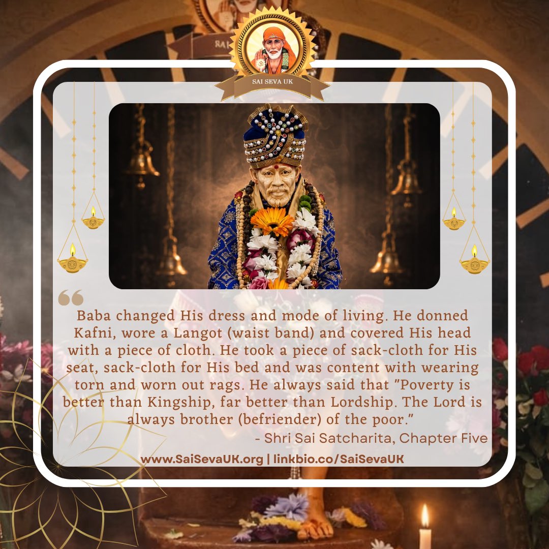 SaiSevaUK's tweet photo. Shirdi Sai Baba’s Shri Sai Satcharita is filled with endless pearls of wisdom, partake of them to your hearts content ❤️

#Blessed #ThankYouBaba #PearlsOfWisdom #SharingTeachings #NuggetsOfInspiration #ShirdiSaiBaba #SaiSevaUk https://t.co/X4S3ERUSFU