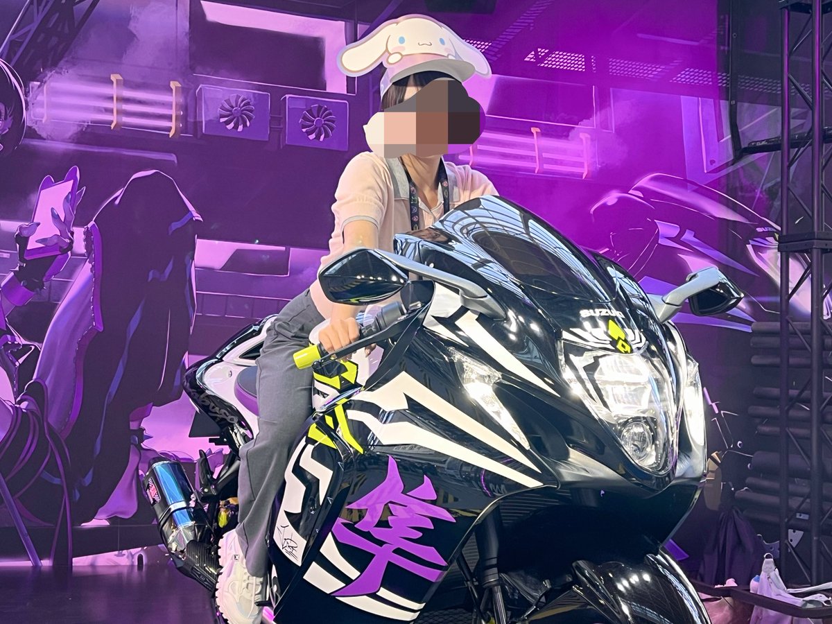 ftysscvhun's tweet photo. #TGS2026 #suzuki #スト6 

バイク乗って撮影できました！
かっこい〜 https://t.co/R5OoJRttrr