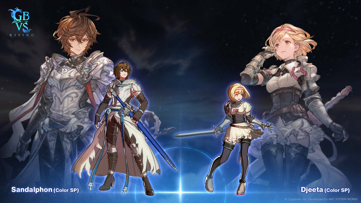 gbvs_official's tweet photo. To celebrate the release of #GBVSR on Switch™ 2 and Ver 2.60, we're giving away 2 free SP character colors! 🎉

Check your in-game Gift Crate and claim the Djeeta (Rebelwear) and Sandalphon (Main Story New Outfit) colors, along with 15,000 rupies! 🎁 https://t.co/VgYaI1sqMd