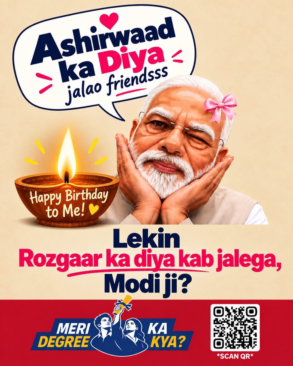 DelhiPYC's tweet photo. Naukri ka diya kab jalega... kuchu puchu Modi ji..? 🫰

Ask here: https://t.co/9PcGD8716b

#राष्ट्रीय_बेरोजगार_दिवस

@IYC https://t.co/sJ1ozxOf78