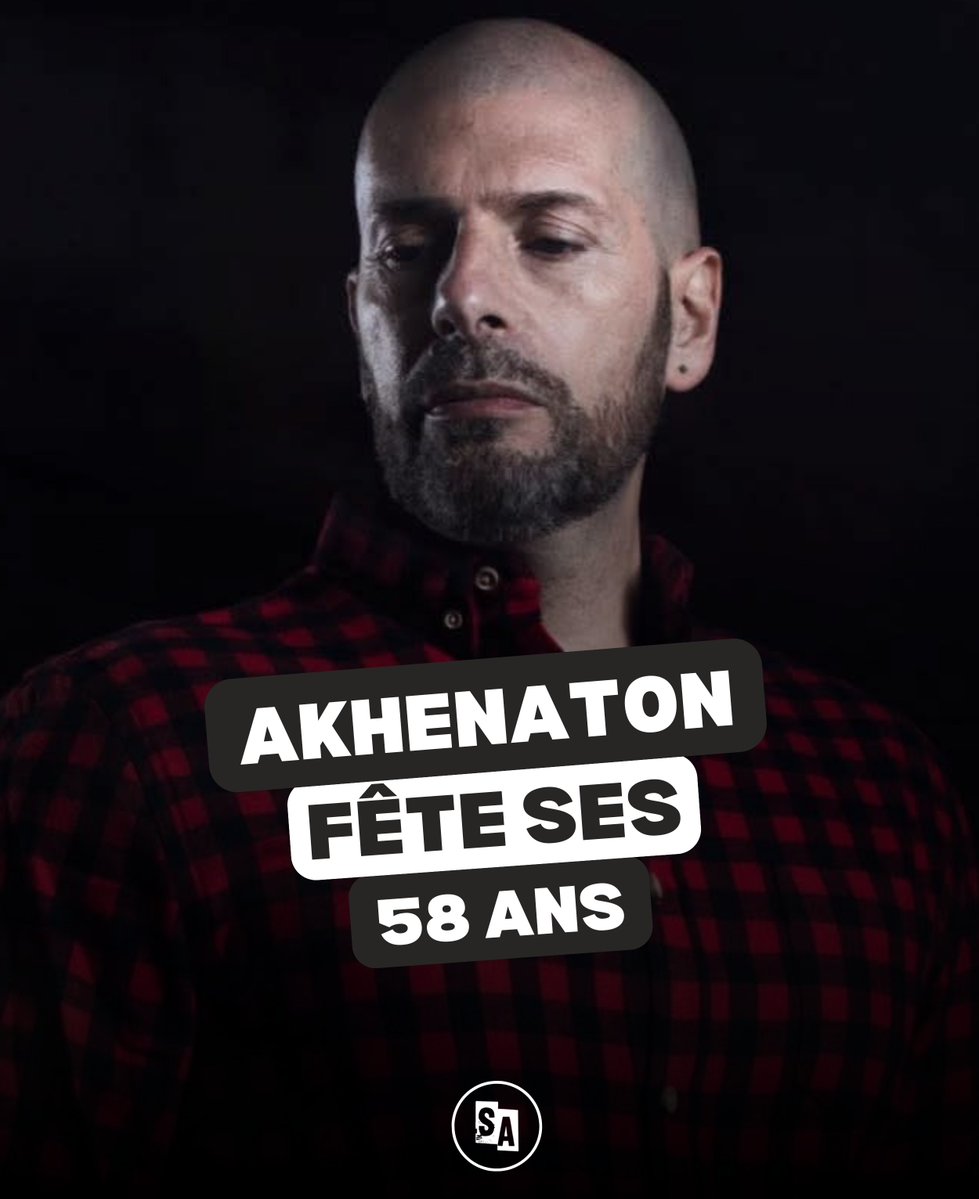 _SoulAddict's tweet photo. [ANNIVERSAIRE] • Aujourd'hui, @akhenatoonn fête ses 5️⃣8️⃣ ans 🎂 https://t.co/uJvO8kFSS9
