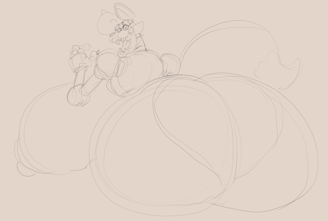Numbersplus949's tweet photo. old mangle sketch that im too tired to finish https://t.co/4lB1RZyj7z