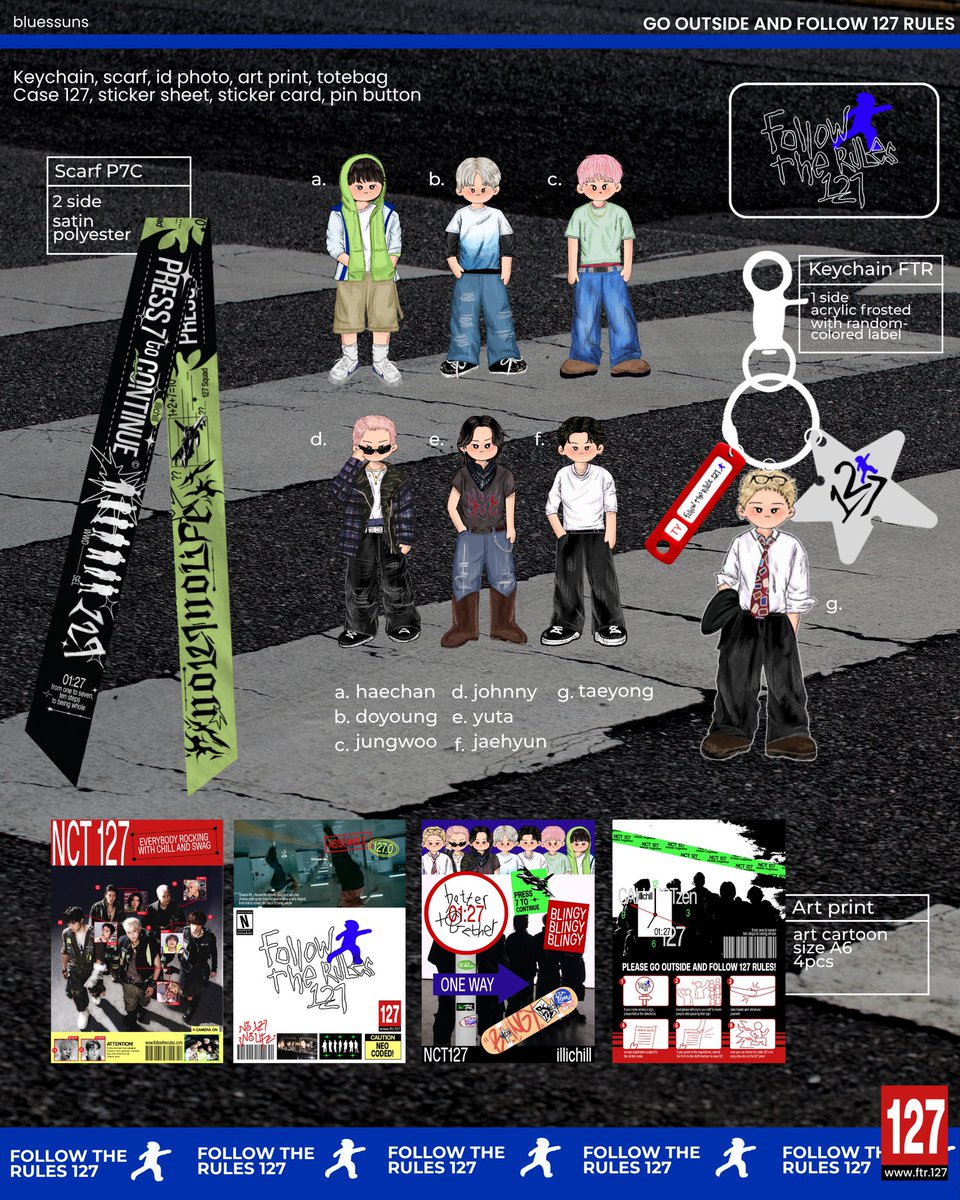 bluessuns's tweet photo. FOLLOW THE RULES 127 ✈︎
ᯓ Go outside and follow 127 rules

— Open Pre-Order by bluessuns 

📮17-23 Sept 2026
🔗 https://t.co/vNLDoAe2Qp

🌐open for WW GO/orders (DM)

#nct127 #johnny #yuta #taeyong #haechan #jaehyun #doyoung #jungwoo https://t.co/hm3qt5oCoR