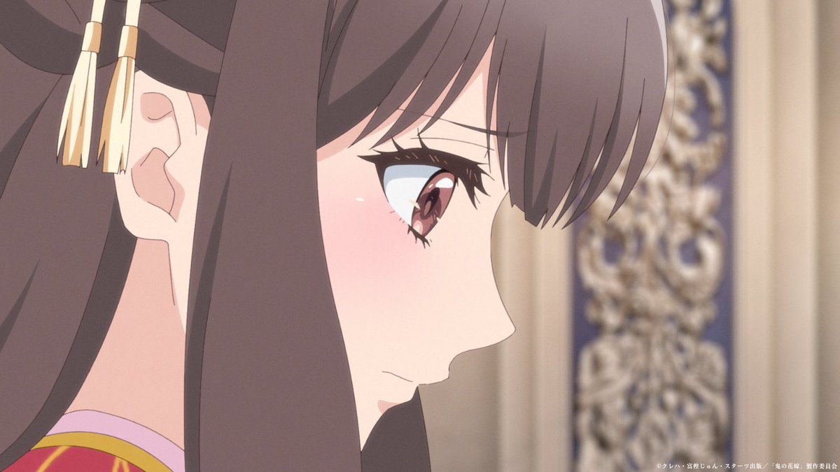 onihana_anime's tweet photo. ◆………❁❁❁………◆
          あらすじ
　 先行カット公開
◆………❁❁❁………◆
 
✧第十二話 鬼の花嫁

🍁あらすじはこちら
https://t.co/QGDQkoXhXO

📅9/19㊏24:30～
📺TOKYO MX/群馬テレビ/とちぎテレビ/BS11 ほか
⚡dアニメストア/ABEMA/U-NEXT/アニメ放題にて地上波同時配信！

#鬼の花嫁